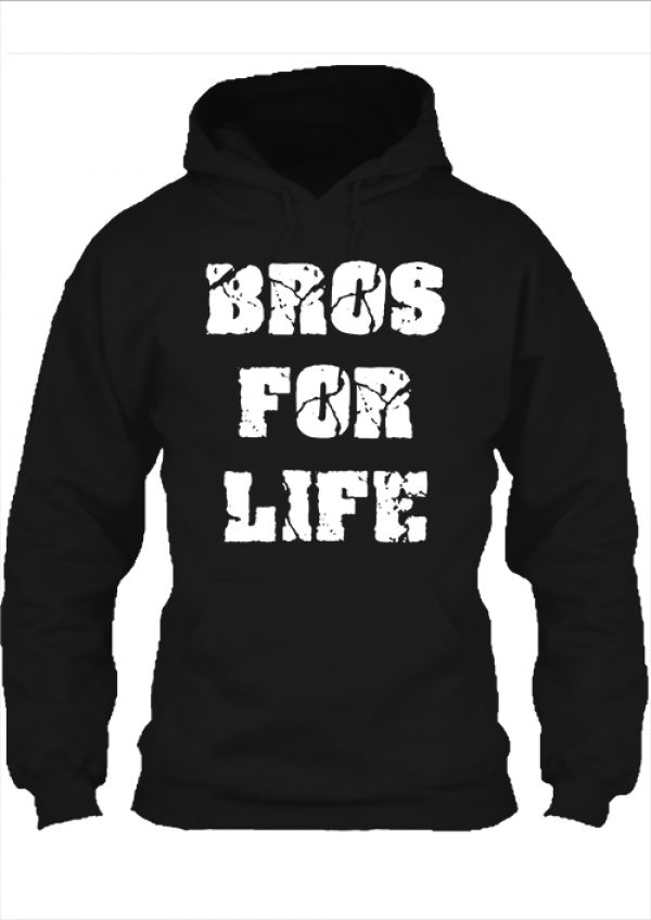 Pulóver Bros for life fekete