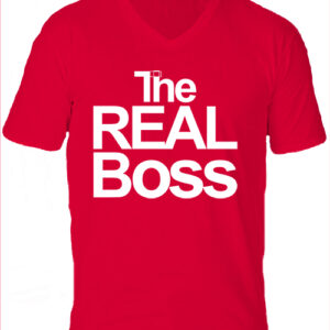 The real boss-Férfi V nyakú póló