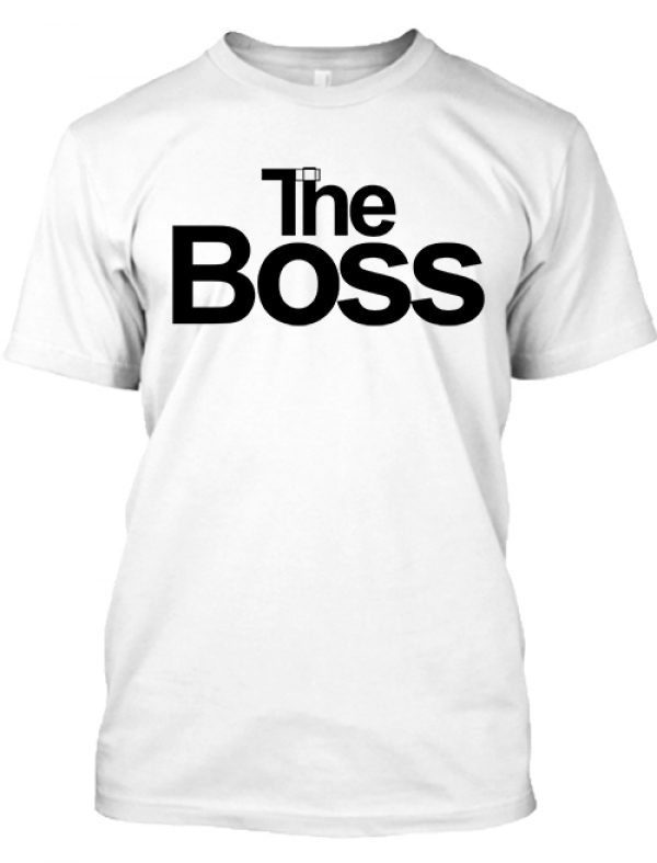 Férfi póló The boss fehér