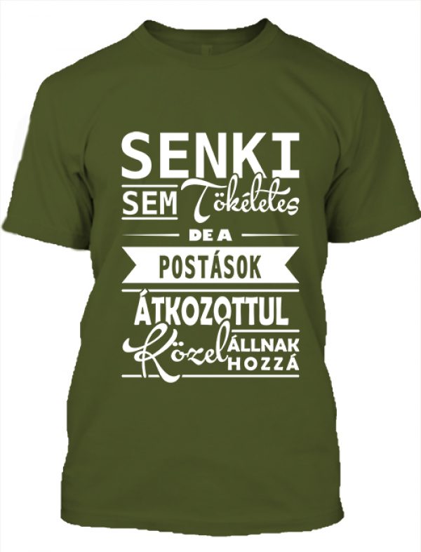 Férfi póló Tökéletes postások sötétzöld