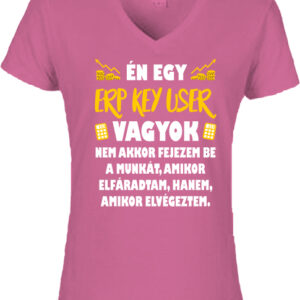 ERP key user-Női V nyakú póló