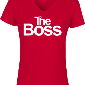 The boss-Női V nyakú póló