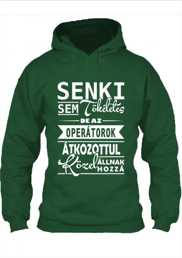 Pulóver Tökéletes operátorok sötétzöld