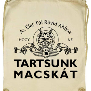 Tartsunk macskát- Basic tornazsák