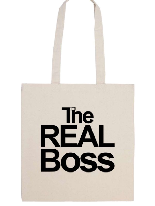 Táska hosszú fülű The real boss natúr
