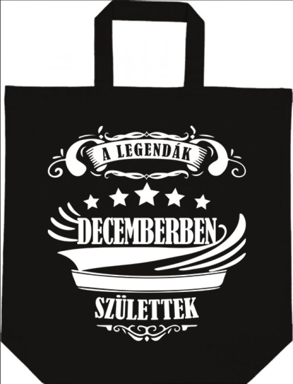 Táska rövid fülű A legendák decemberben születtek fekete