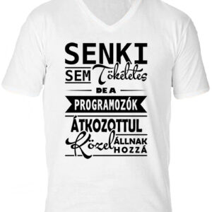 Tökéletes programozók-Férfi V nyakú póló