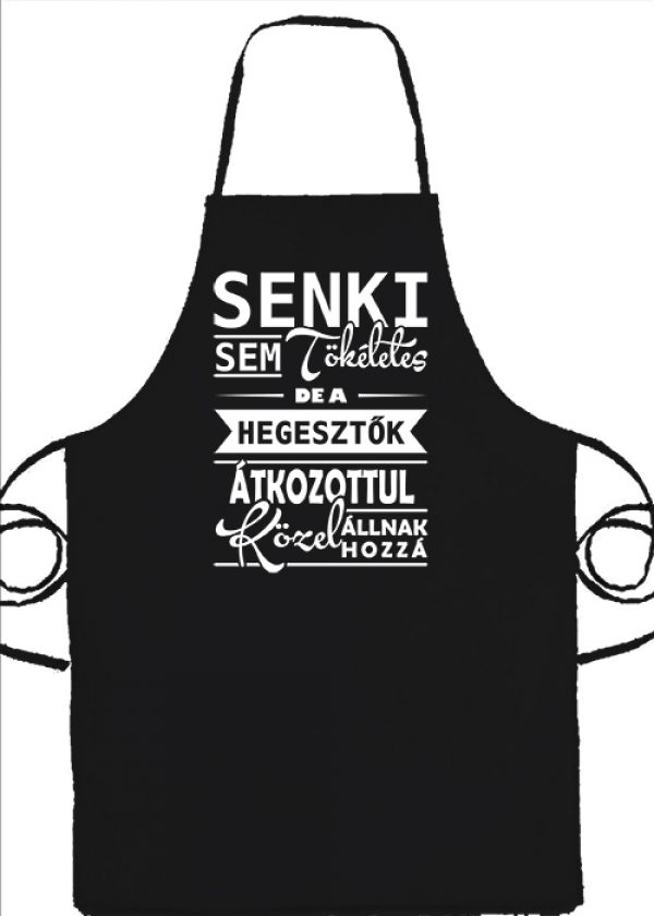 Tökéletes hegesztők- Prémium kötény - Fekete