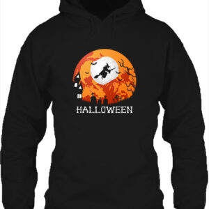 Halloween boszorkány – Unisex kapucnis pulóver