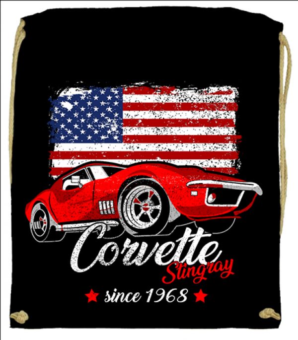 Tornazsák Corvette fekete