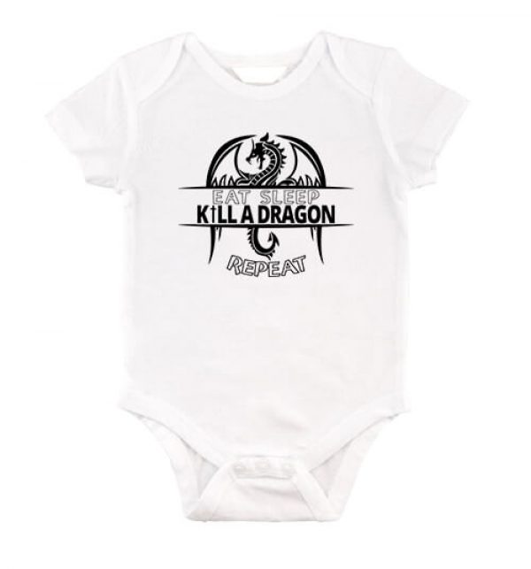 Eat sleep kill a dragon repeat - Baby Body