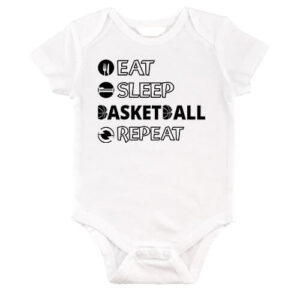 Eat sleep basketball repeat – Baby Body