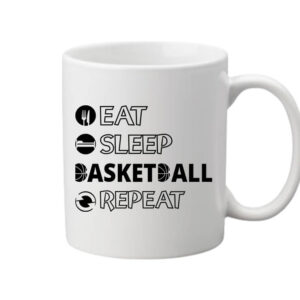 Eat sleep basketball repeat – Bögre