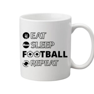 Eat sleep football repeat – Bögre