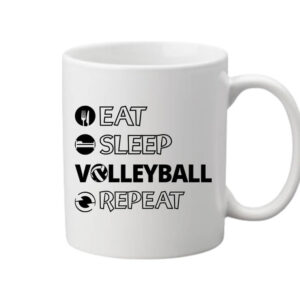 Eat sleep volleyball repeat – Bögre