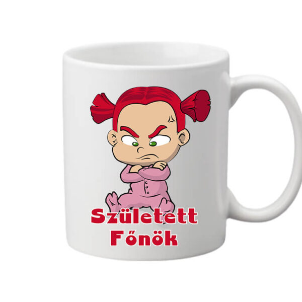 Született főnök lány - Bögre