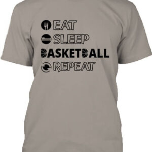 Eat sleep basketball repeat – Férfi póló