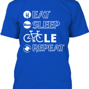 Eat sleep cycle repeat – Férfi póló