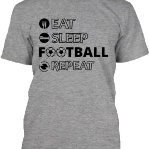 Eat sleep football repeat – Férfi póló