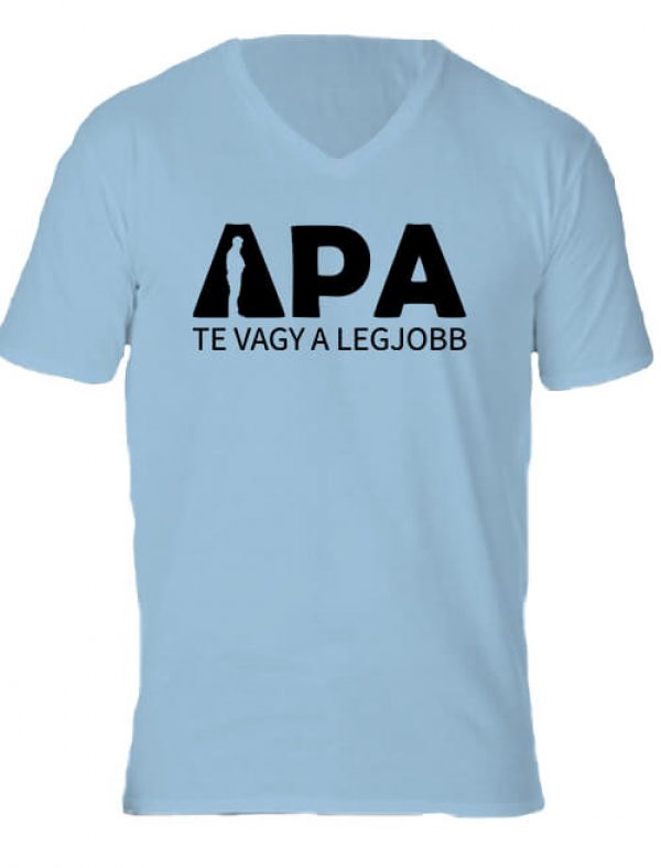 Apa Te vagy a legjobb - Férfi V nyakú póló