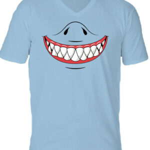Cápafog mosoly – Férfi V nyakú póló