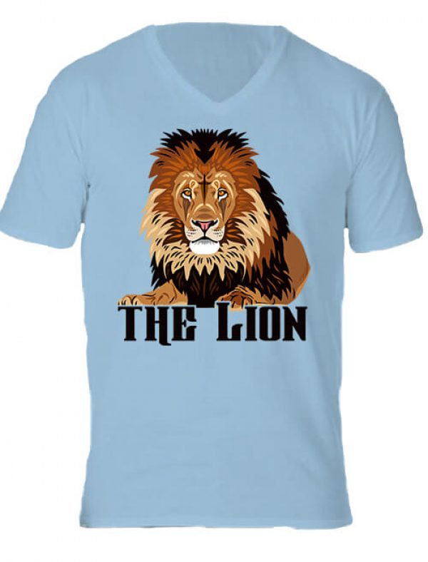 The lion Az oroszlán - Férfi V nyakú póló