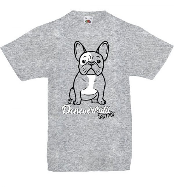 Denevérfülű sármőr francia bulldog- Gyerek póló