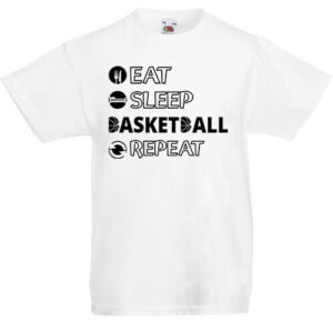 Eat sleep basketball repeat- Gyerek póló