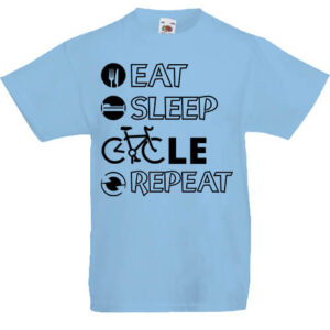 Eat sleep cycle repeat- Gyerek póló