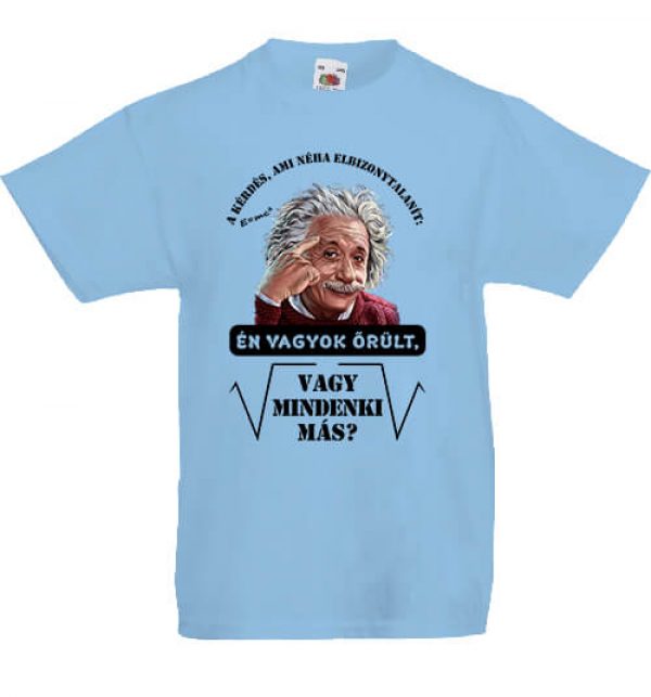 Mindenki őrült Einstein- Gyerek póló