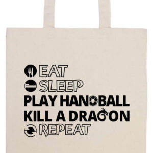 Eat sleep play handball repeat- Prémium hosszú fülű táska