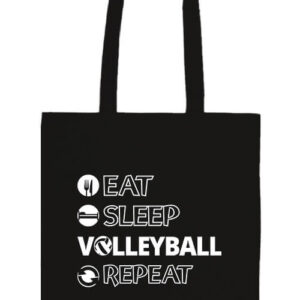 Eat sleep volleyball repeat- Basic hosszú fülű táska