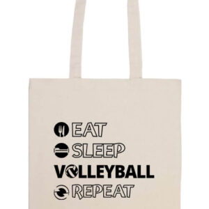 Eat sleep volleyball repeat- Prémium hosszú fülű táska