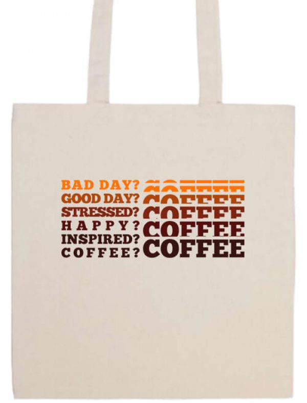 I love coffee- Prémium hosszú fülű táska