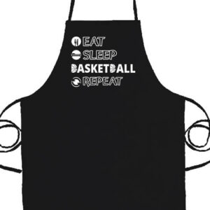 Eat sleep basketball repeat- Prémium kötény