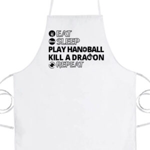 Eat sleep play handball repeat- Basic kötény