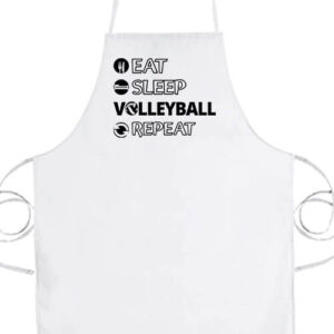 Eat sleep volleyball repeat- Basic kötény