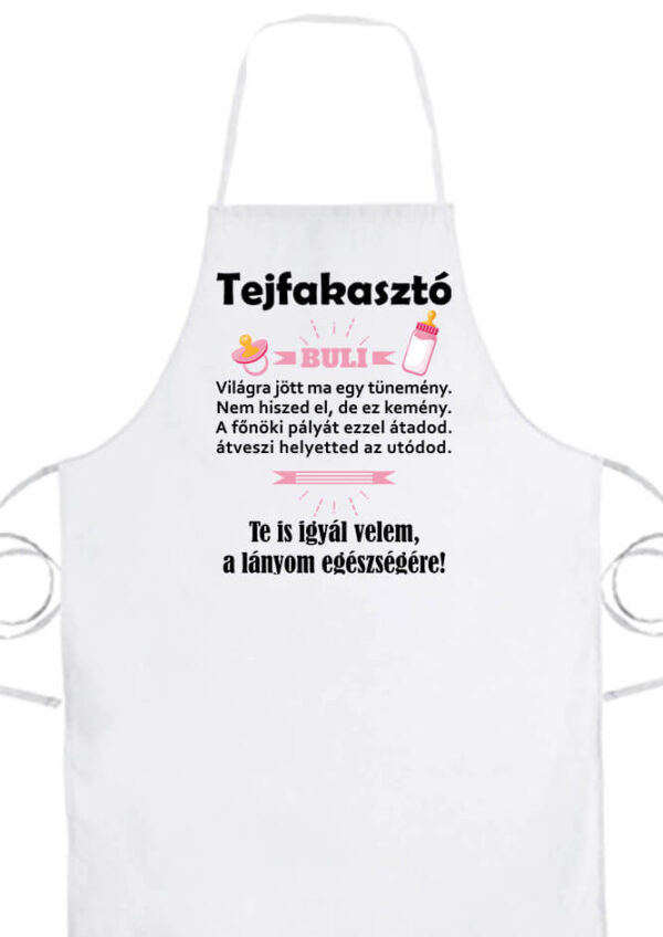 Tejfakasztó lány- Basic kötény