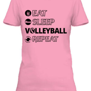 Eat sleep volleyball repeat – Női póló