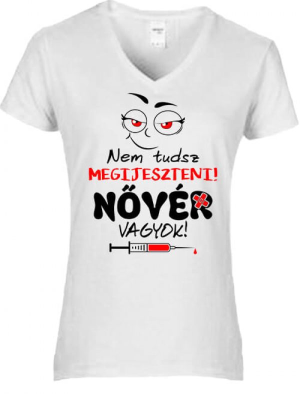 Nővér vagyok - Női V nyakú póló