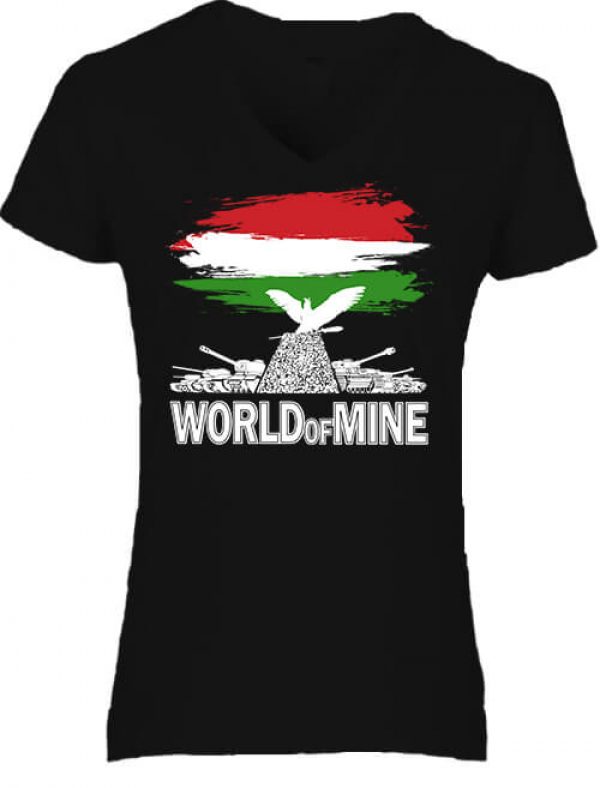 World of mine - Női V nyakú póló