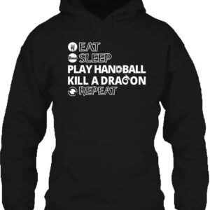 Eat sleep play handball repeat – Unisex kapucnis pulóver