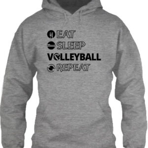 Eat sleep volleyball repeat – Unisex kapucnis pulóver