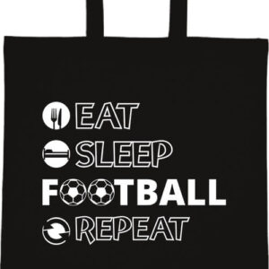 Eat sleep football repeat- Basic rövid fülű táska