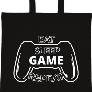 Eat sleep game repeat- Basic rövid fülű táska