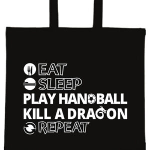 Eat sleep play handball repeat- Basic rövid fülű táska