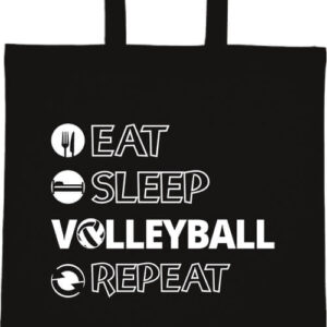 Eat sleep volleyball repeat- Basic rövid fülű táska