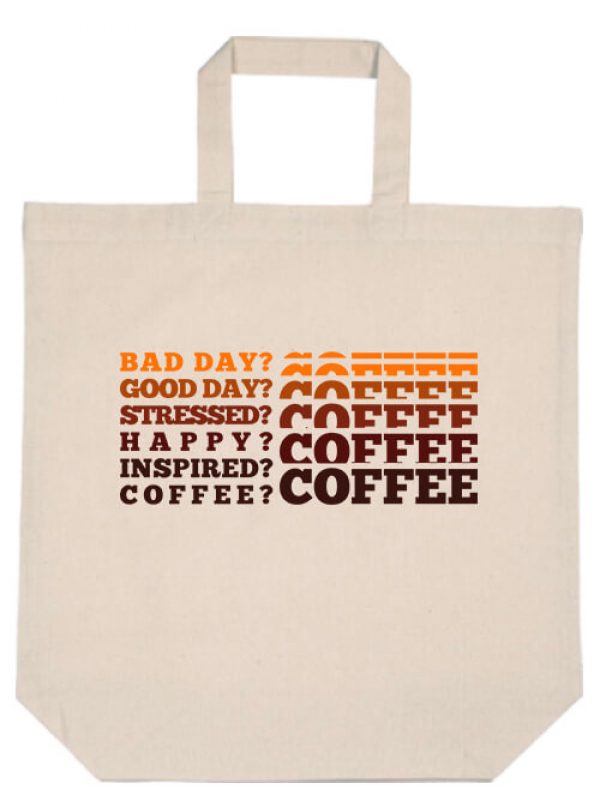 I love coffee- Basic rövid fülű táska