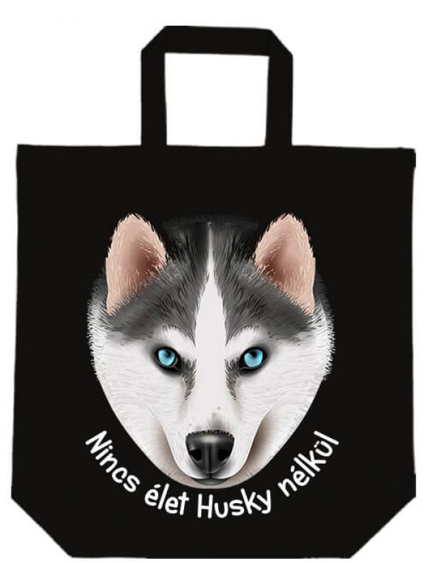 Nincs élet husky nélkül- Basic rövid fülű táska