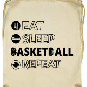 Eat sleep basketball repeat- Basic tornazsák